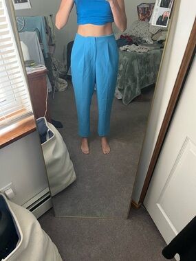 Target Bright Blue High-Waist Trousers